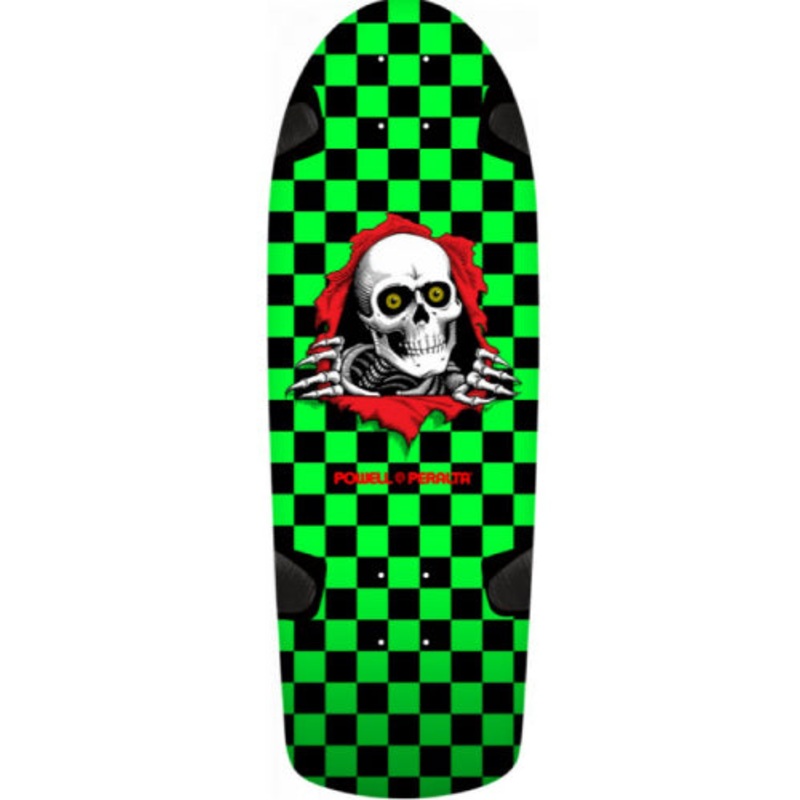 Powell Peralta OG Ripper Green, Black Checker Reissue Skateboard Deck 10″ 10.0″