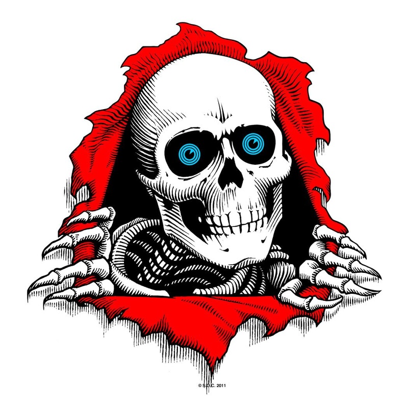 Powell Peralta “Ripper- Ramp” Assorted Colored Sticker Clear