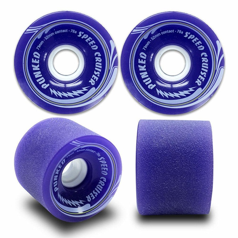 Punked Speed Cruiser in Solid Purple 71mm/78A Longboard Wheels