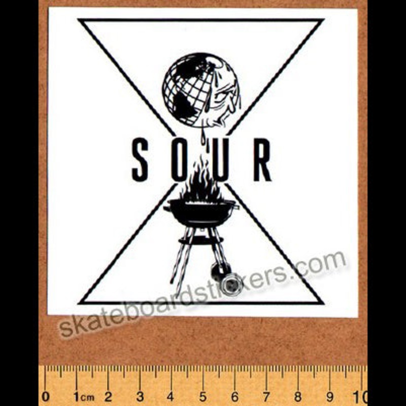 Sour Solution Skateboards Global Warming Skateboard Sticker