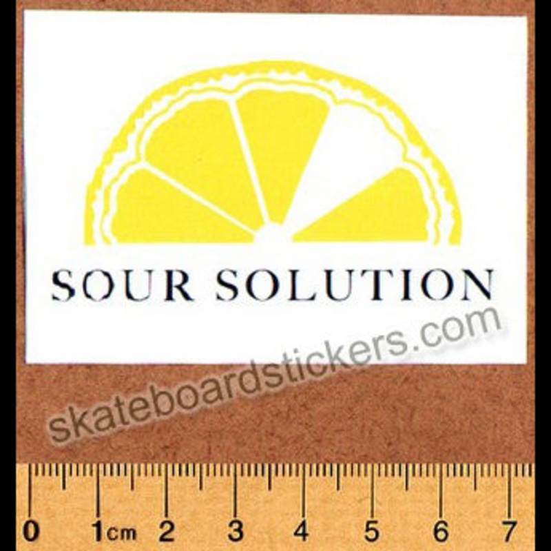 Sour Solution Skateboards Lemon Skateboard Sticker