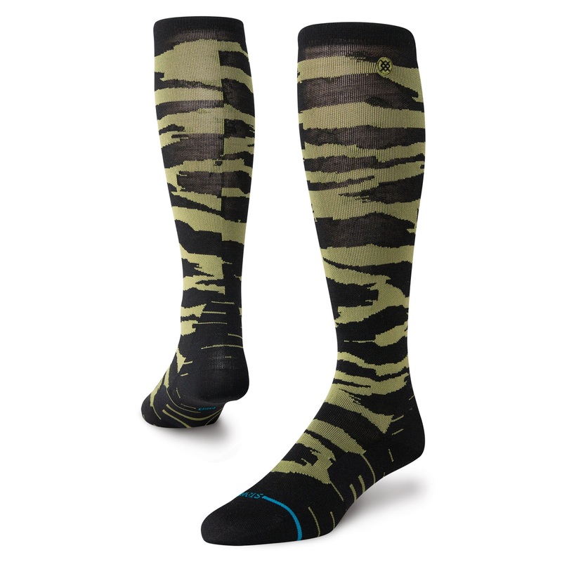 Stance Creeky Meadow UL Wool Snowboard Socks Black MD