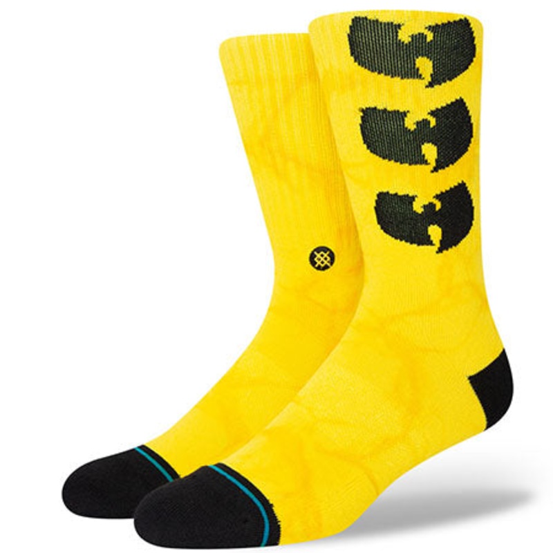 Stance Enter The Wu Crew Socks Yellow Medium