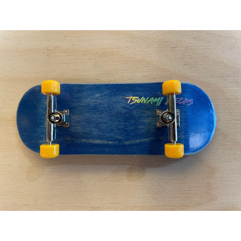 Tsunami Finger Board Complete – Blue / Yellow Wheels