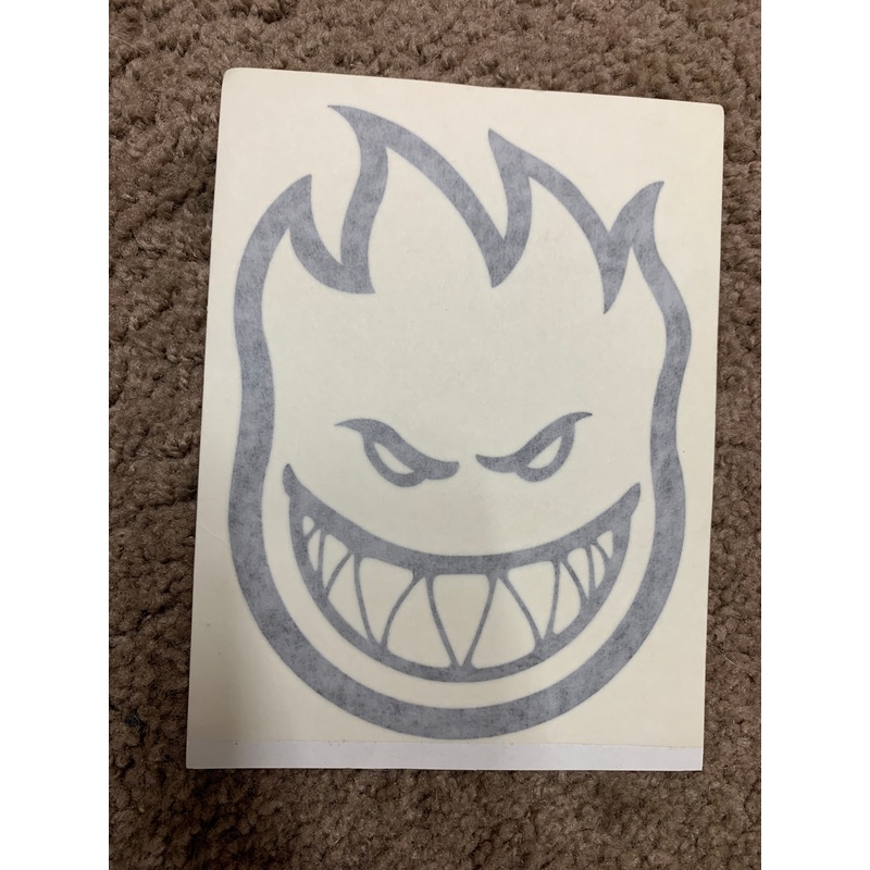 Vintage Spitfire Rub Off Big Head Decal