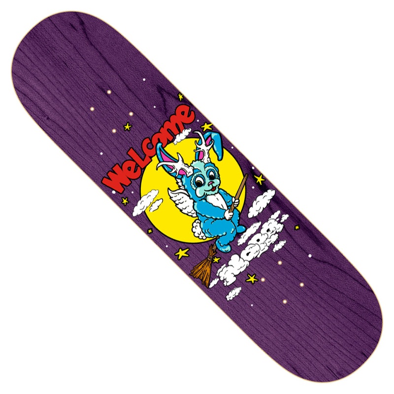 Welcome Skateboards Nora Vasconcellos Full Moon Deck Purple 8.5 x 32.35 WB:14.5