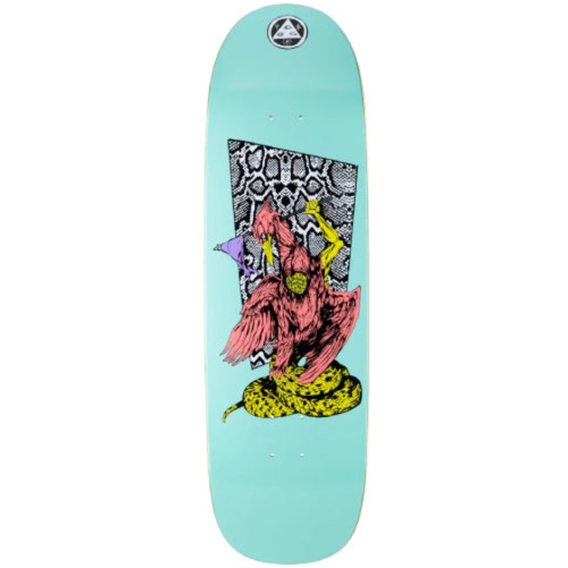 Welcome Twenty Eyes on Boline Teal Skateboard Deck 9.25″ 9.25″