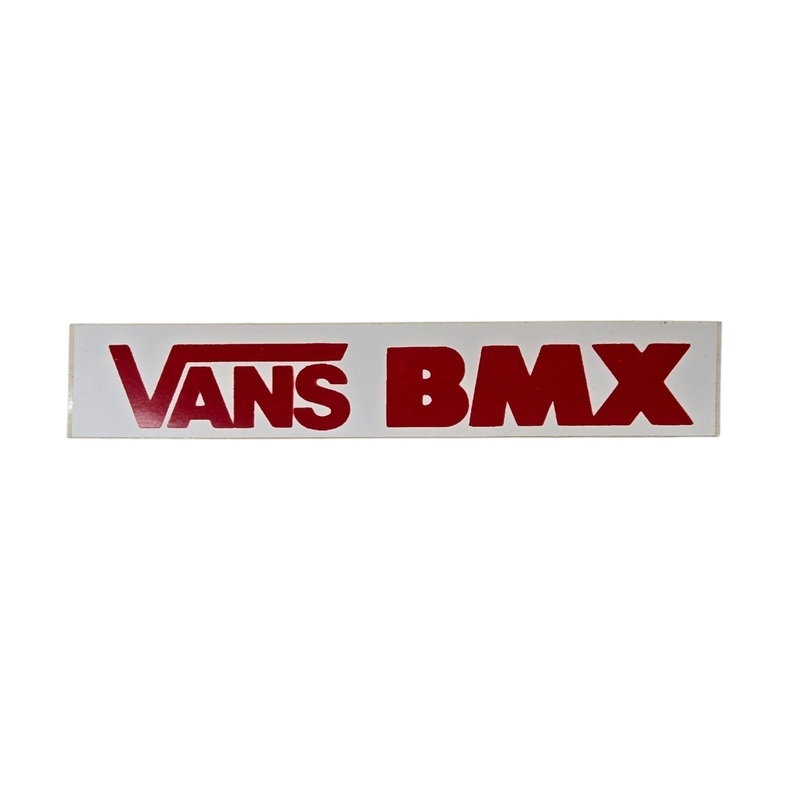 5.5″ Vintage 80s VANS BMX Sticker – RED