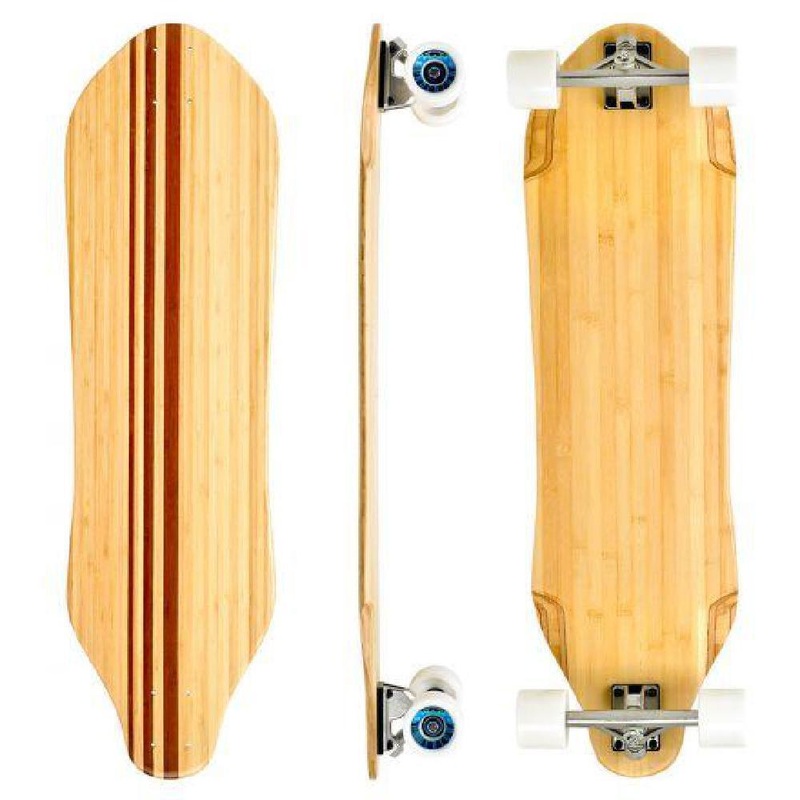 Bamboo Blank Gator Tail Cruiser 36″ Longboard Deck Only