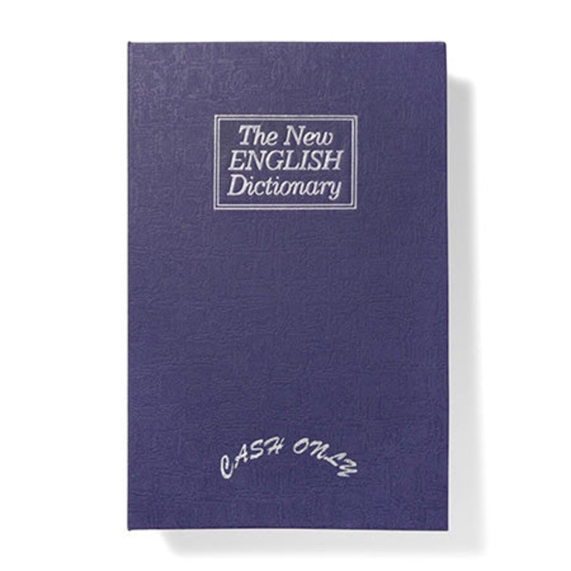 Cash Only Dictionary Stash Box Navy One size fits all