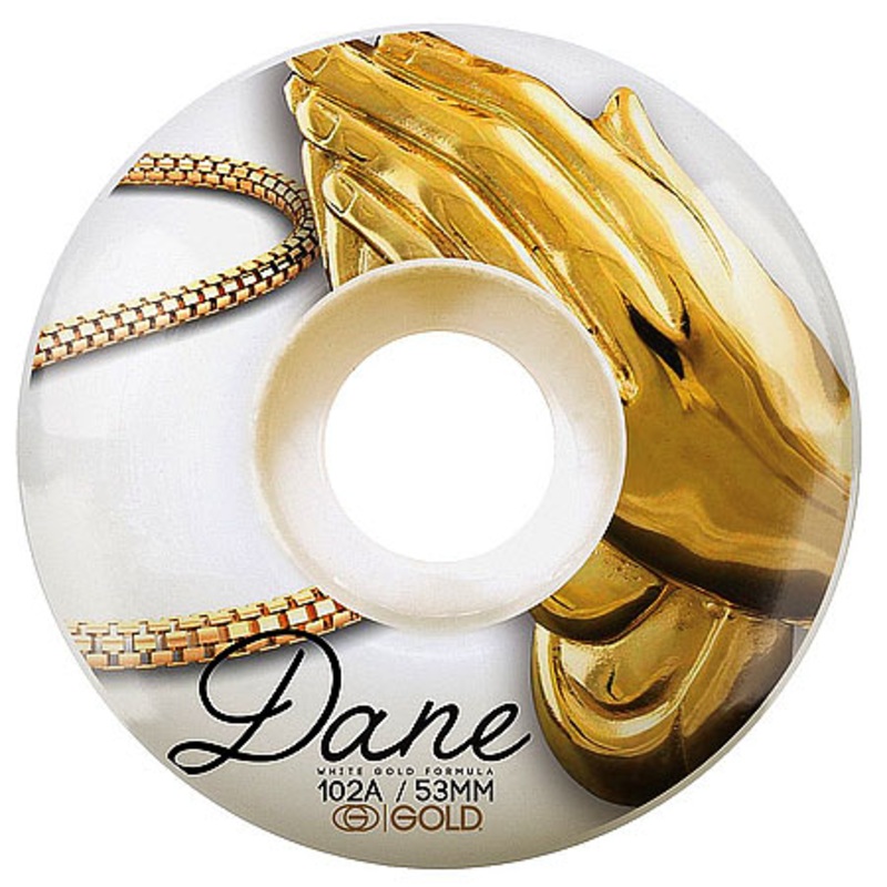 Gold Wheels Dane Vaughn Pray Wheels White 53mm