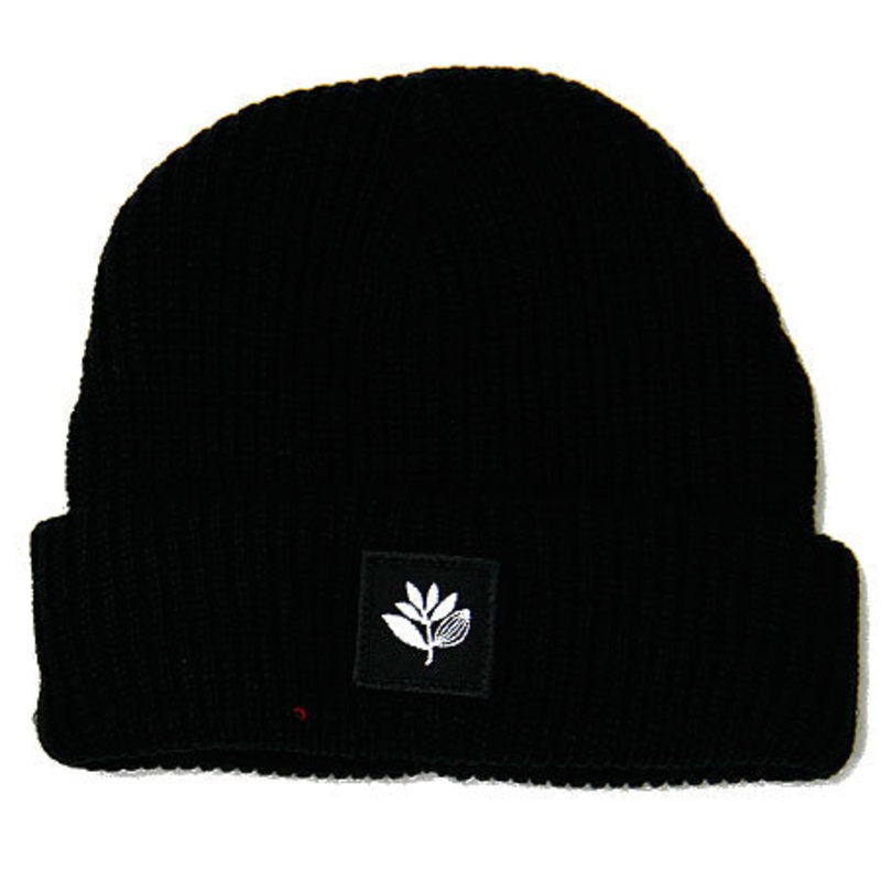 Magenta Plant Beanie Black One size fits all