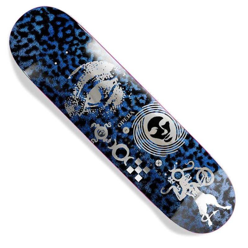 Opera Trey Wood Textured Deck Blue 8.25 x 32.1 WB:14.25