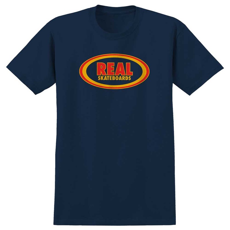 Oval True Navy Red Gold Real Tee SM