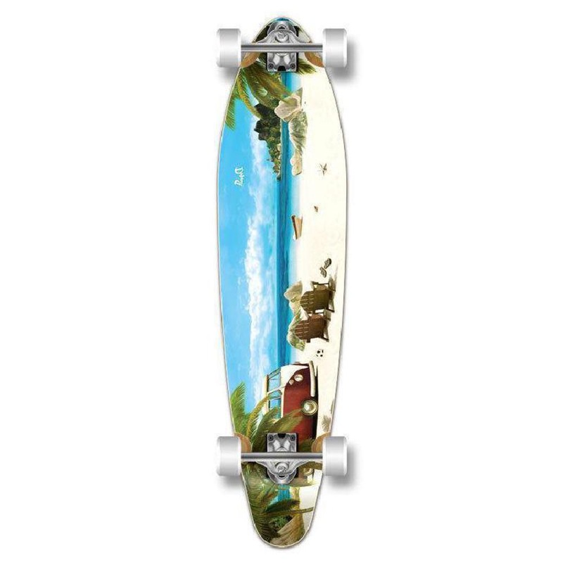 Punked Getaway Kicktail 40″ Longboard Complete Complete