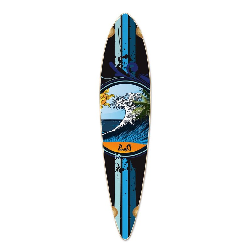 Punked Pintail Wave Longboard Deck Deck