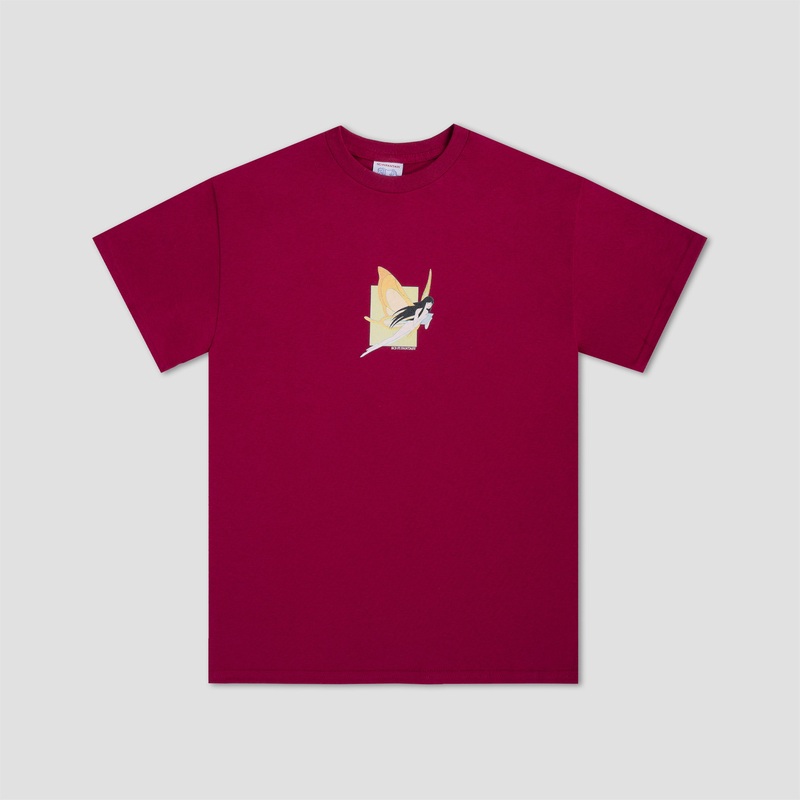Sci-Fi Fantasy Moth Girl T-Shirt Berry Medium