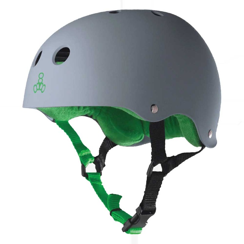 Triple 8 Helmet Sweatsaver Carbon Matte Green Liner X-Small