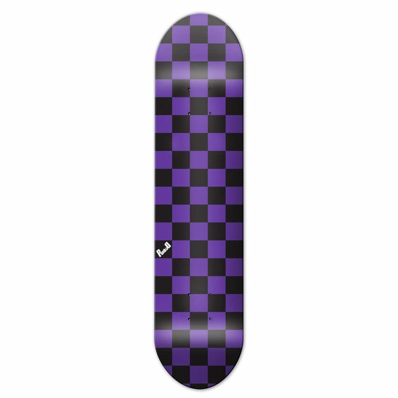 Yocaher Checker Purple – Skateboard Deck 7.5″