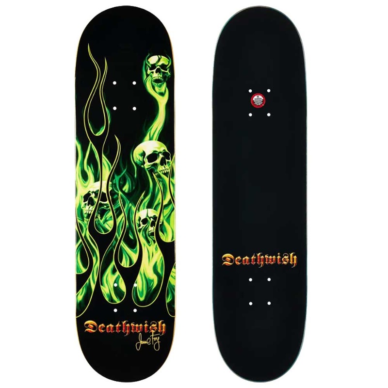 Deathwish Jamie Foy Ammonia Burn Skateboard Deck 8.3875″ Deck only 8.3875