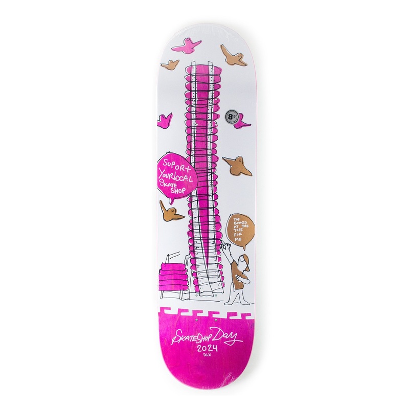 DLX – 8.5″ – Mark Gonzales Limited Shop Keeper Decks – Pink Veneer 8.5″