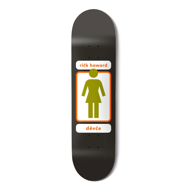 Girl – 8.5″ 93 Til W46D3 Rick Howard Deck – Black 8.5″