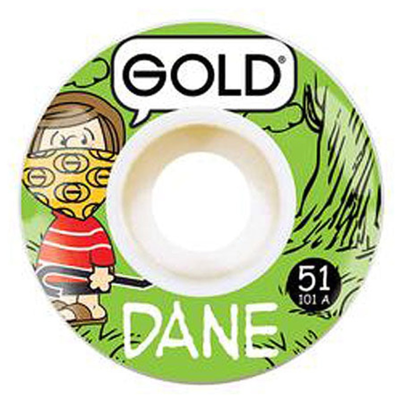 Gold Wheels Dane Vaughn Gang Wheels White 51mm
