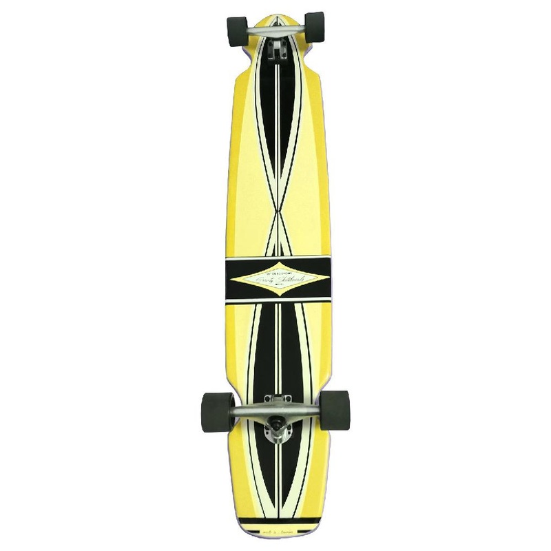 Gravity Ed Economy Pro Series 55″ Yellow Longboard Complete
