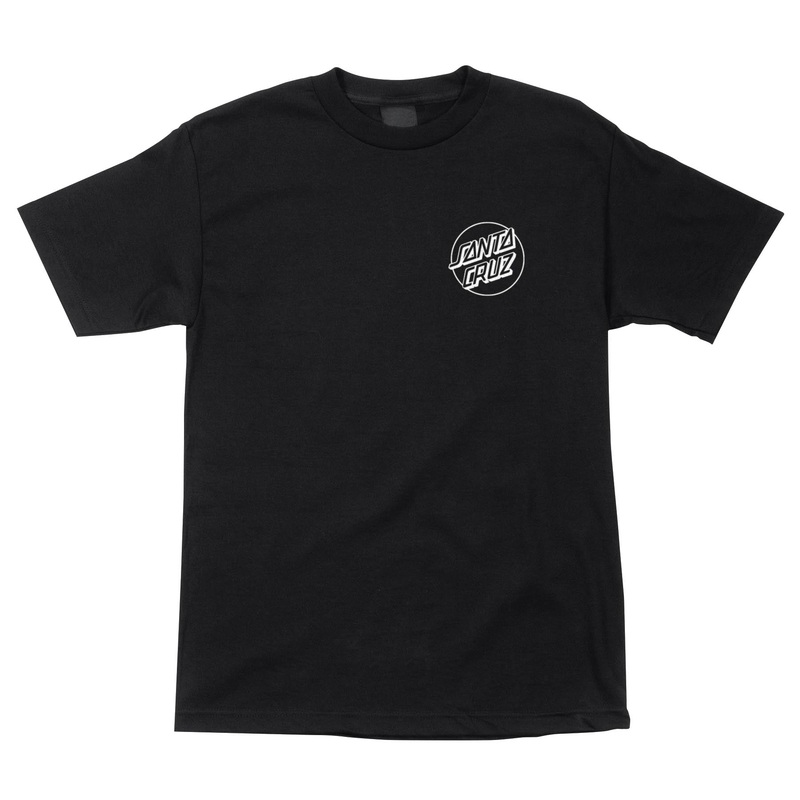 Opus Dot Mens Santa Cruz T-Shirt Black w/White S