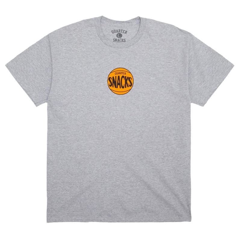 Quartersnacks 70s Logo T-Shirt Heather Grey LG