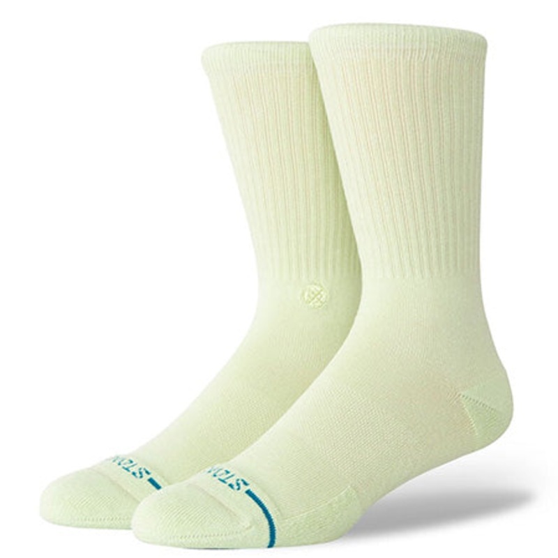 Stance Icon Crew Socks Orange Sand Large