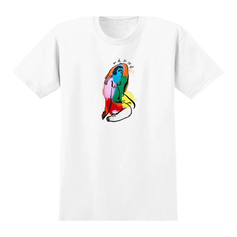 THERE COLORS T SHIRT WHITE S