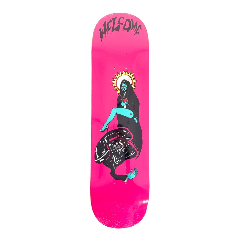 Welcome – 8.5″ – Call Mary on Labrys – Hot Pink