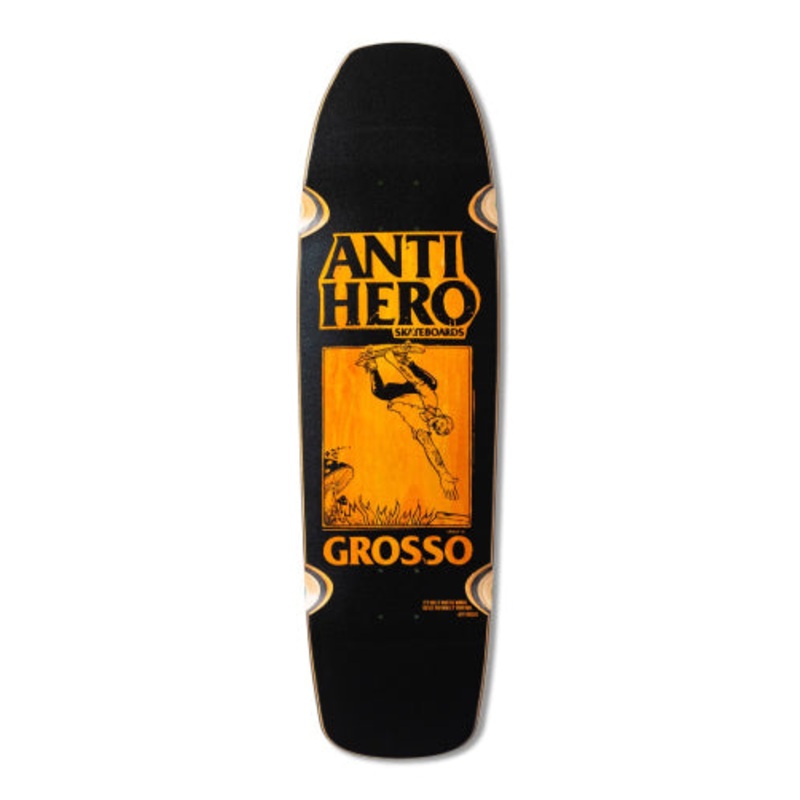 Antihero Grosso LG SSD25 Black/Veneer Skateboard Deck 9.25″ 9.25″ Natural Veneer