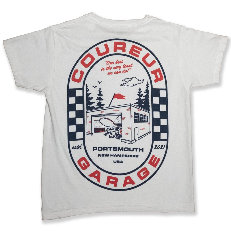 Coureur Goods Mechanic Youth Tee White Youth M