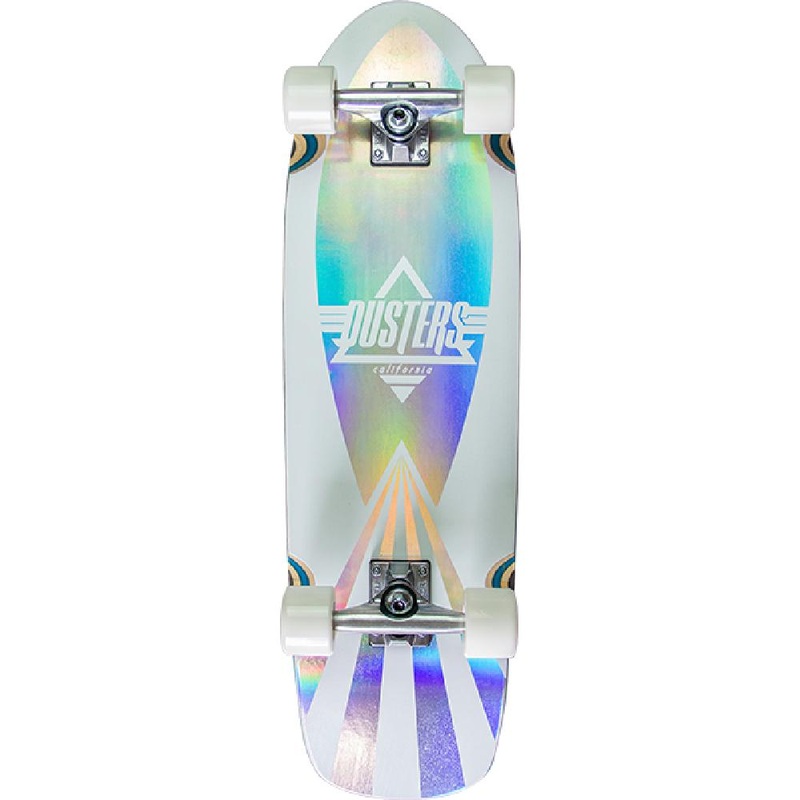 Dusters Cazh Cosmic Holographic 29.5″ Cruiser Skateboard Longboard Complete