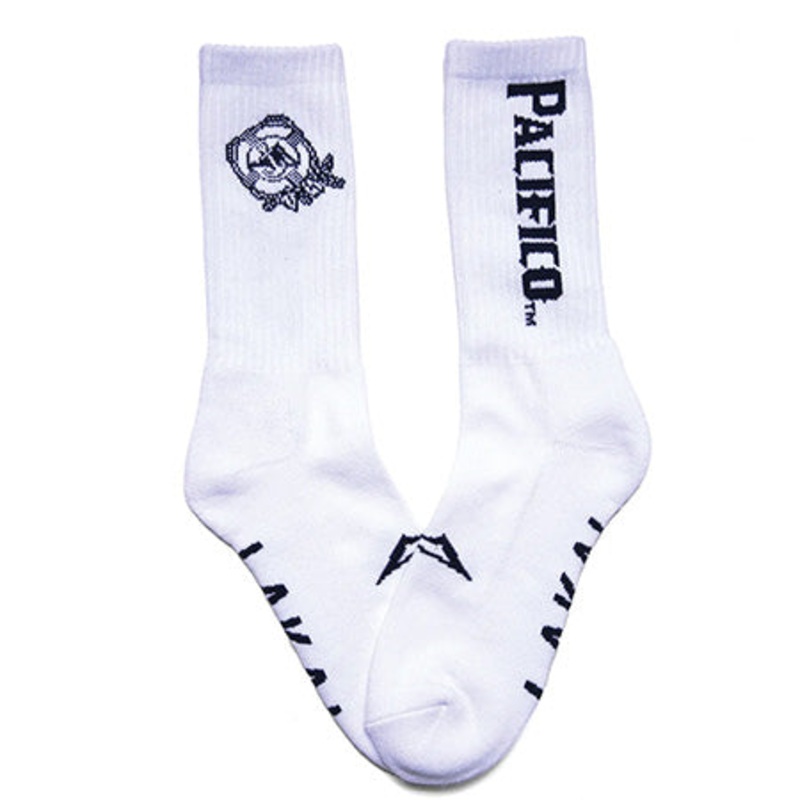 Lakai Lakai x Pacifico Crew Socks White One size fits all