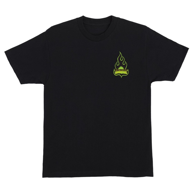 Logo Flame Mens Creature T-Shirt Burgundy S