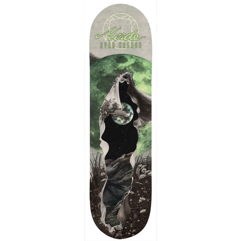 Merde Skateboards “Ryan Casado- A Shunned Moon- Ojerum” Assorted Sized Deck 8.25″