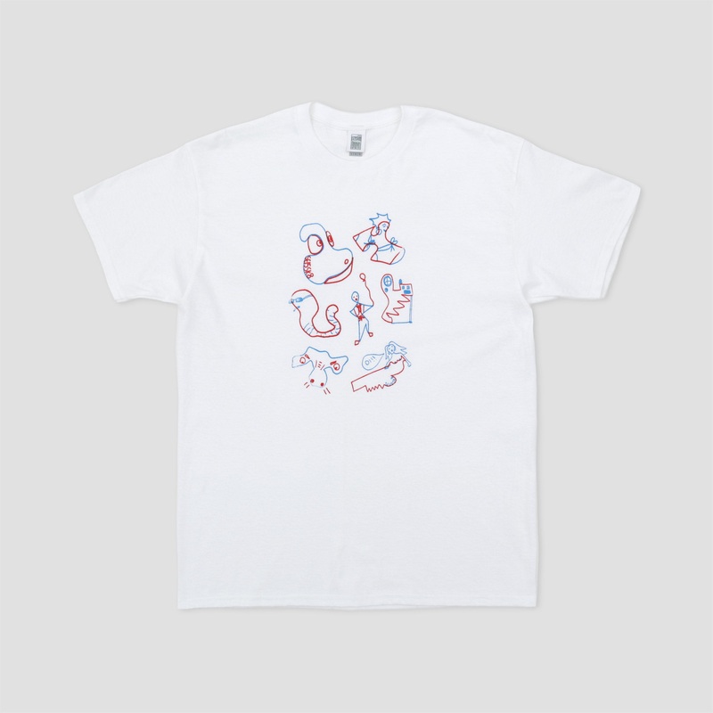 SE15SK8 Shape Game T-Shirt White Small
