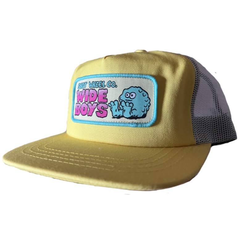 Snot Wheel CO Wide Boys Mesh Snapback Hat – Yellow Yellow