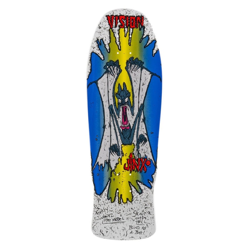 Vision Original Jinx  9.75″ Skateboard Deck White/Blue