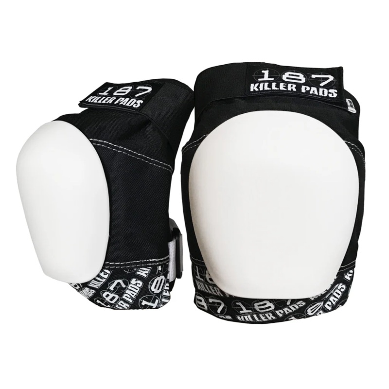 187 Killer Pads Pro Knee Pad Black/White/White MD