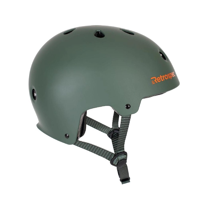 CM-2 Matte Forest Green Commuter Longboard Skateboard Helmet Small: 20″-21.75″