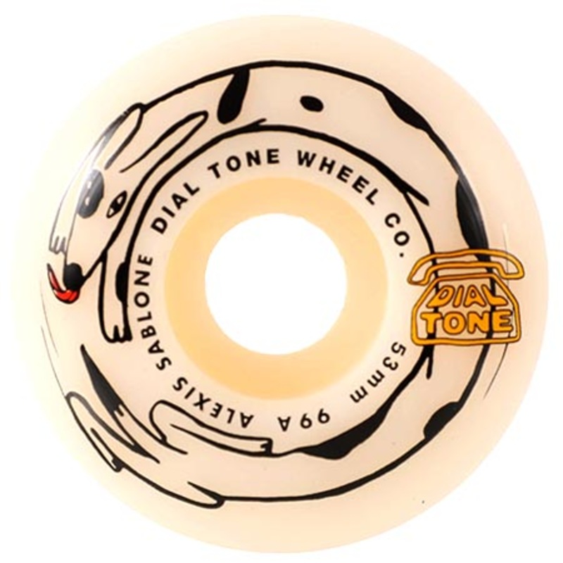 Dial Tone Alexis Sablone Chasing Tail 99a Wheels White 53mm