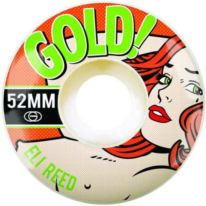 Gold Wheels Eli Reed Pop Babe Wheels White 52mm
