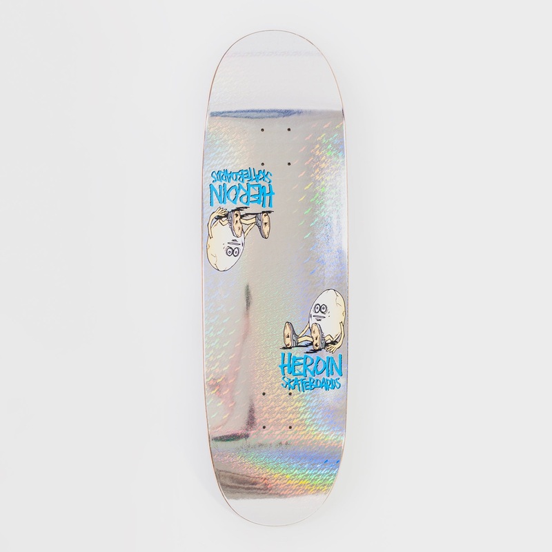 Heroin 9.25″ Symmetrical Holo Egg Deck – Holographic 9.25″