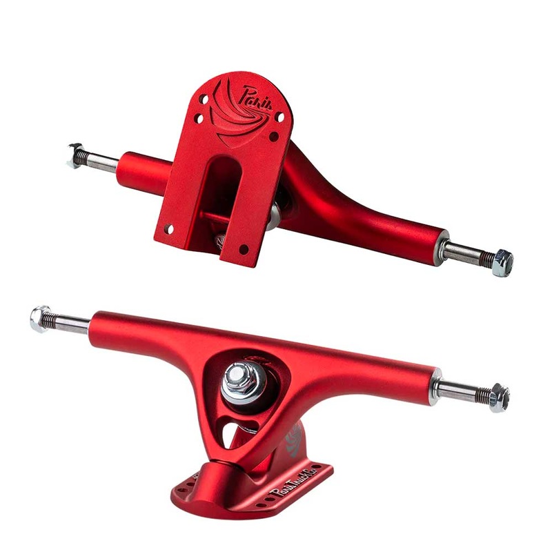 Paris V3 180mm 50 Longboard Trucks Set of 2 – Scarlet Red Scarlet Red