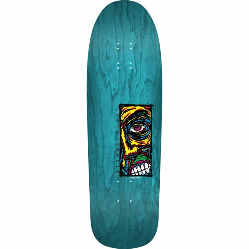 Powell Peralta Conklin Face 9.75″ Teal Stain Skateboard Deck