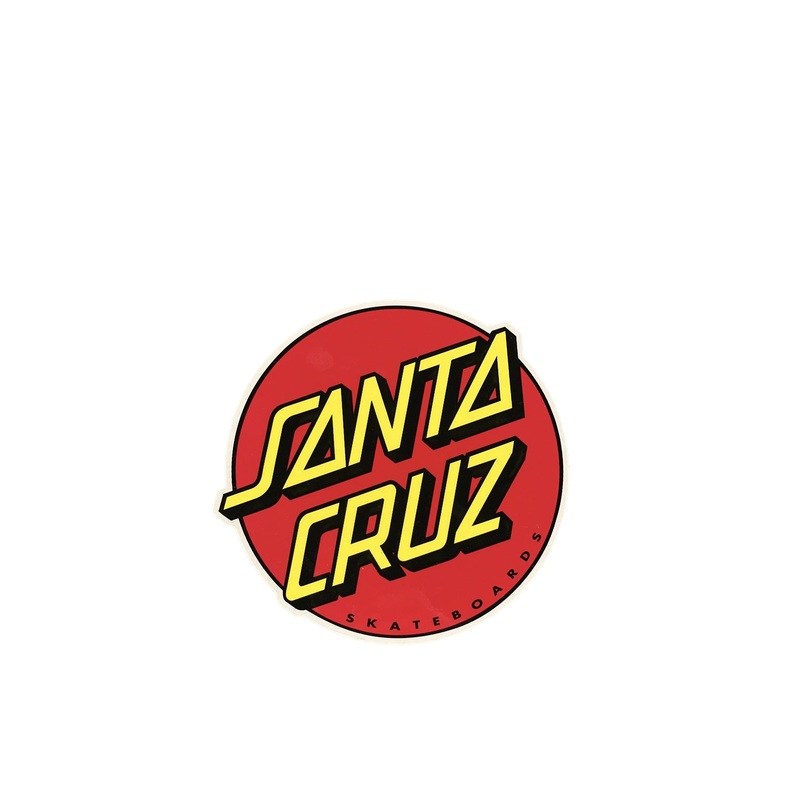 Santa Cruz 3″ Classic Dot Logo Sticker – Red